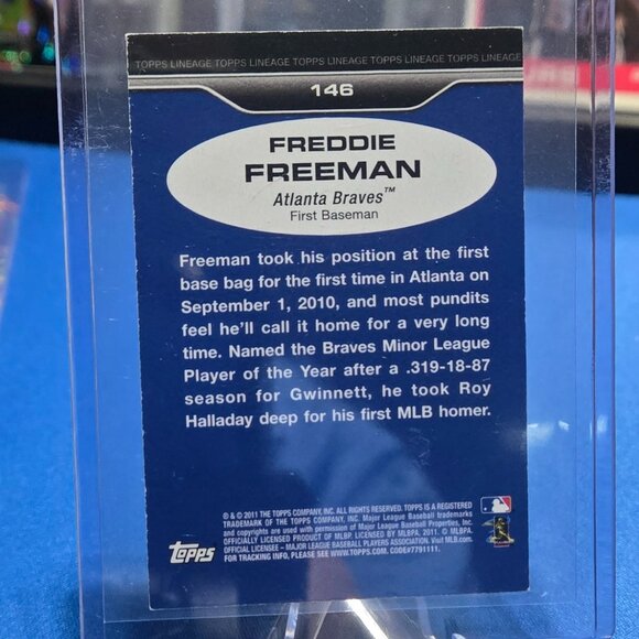 2011 Topps Lineage 1975 Topps Minis #146 Freddie Freeman - Picture 2 of 2